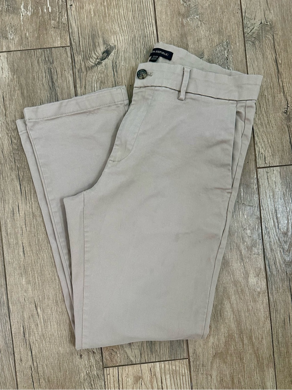 Men’s Banana Republic Chino Pants 32x30 Khaki EUC Cotton Straight Leg Old Money - Picture 7 of 7